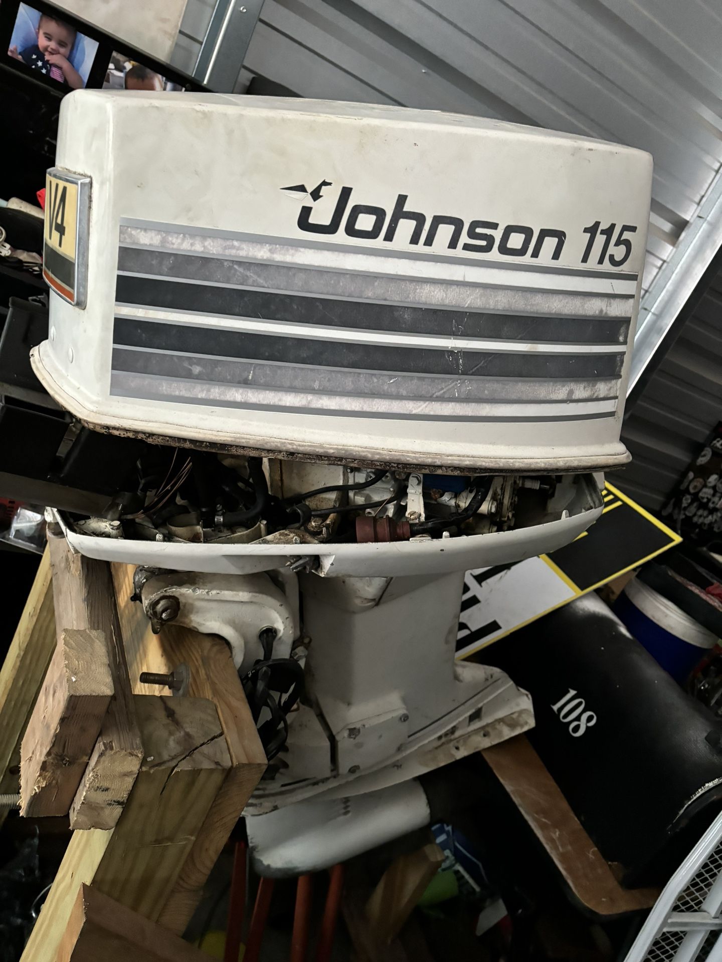 Johnson 115 HP Outboard V4 Motor