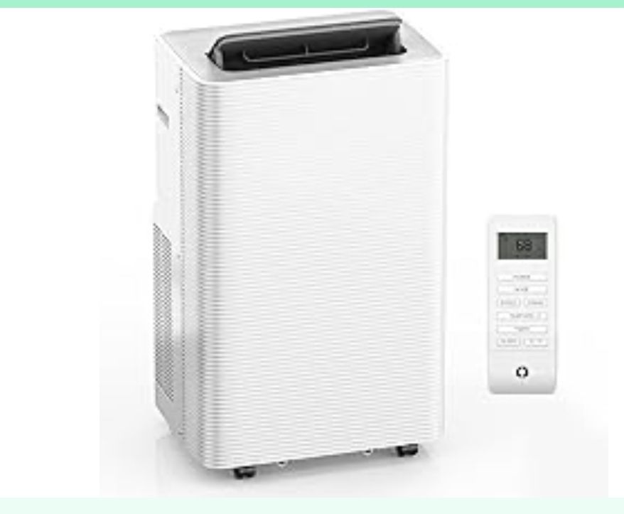 14000 BTU Portable Air Conditioner, 4-In-1 Portable AC Unit With Cooling, Dehumidifying, Fan, W/Sleep Mode, Auto Wind Swing, 24H Timer, LED Display, W