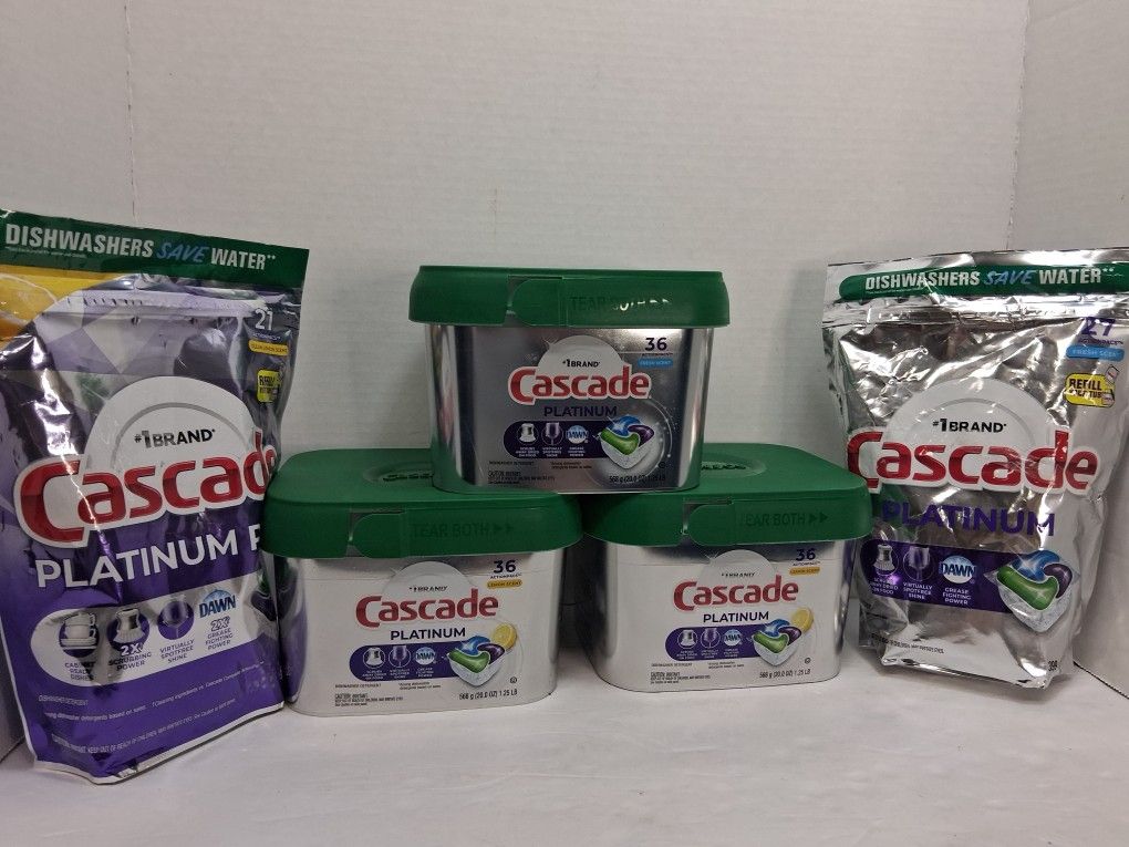 Cascade Platinum Dishwasher Detergent Pods 156 Total Pods