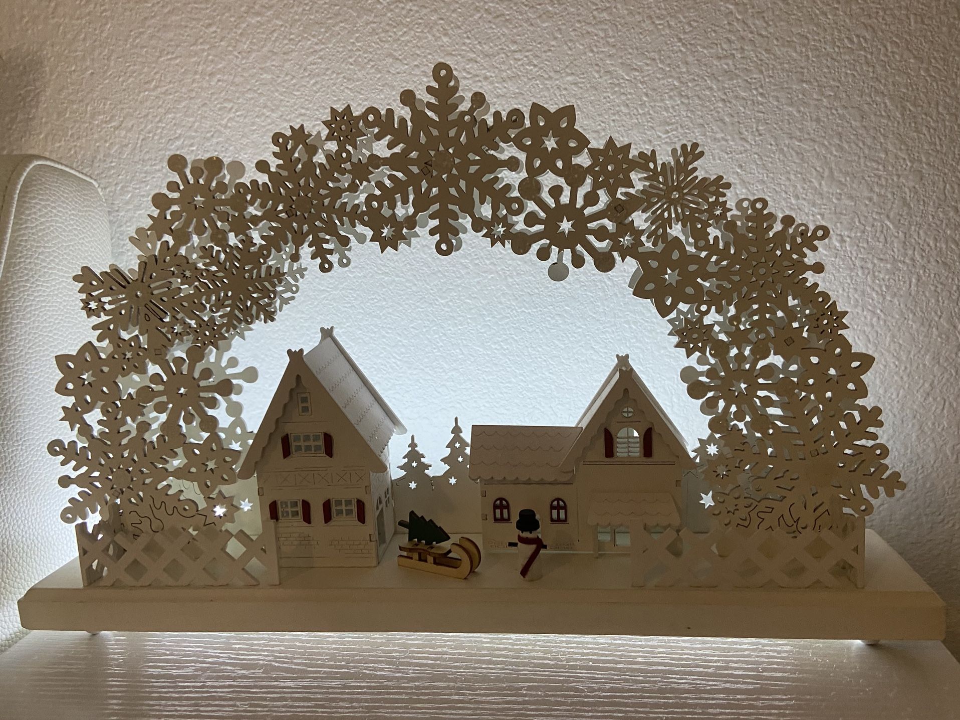 Christmas Village Wood Decor