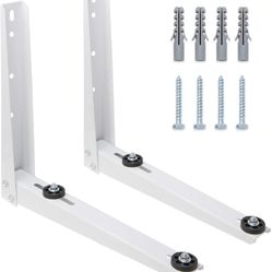 Air Conditioner Support Brackets (2 Pcs, 17.7" x 15.4") Window AC Bracket Stand for Mounting Outdoor AC Unit (12-18,000 BTU, 117 KG Max Weight) Weathe