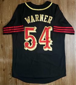 49ers button up rivalries jersey black stitched brand new small medium large XL 2X 3X Fred Warner