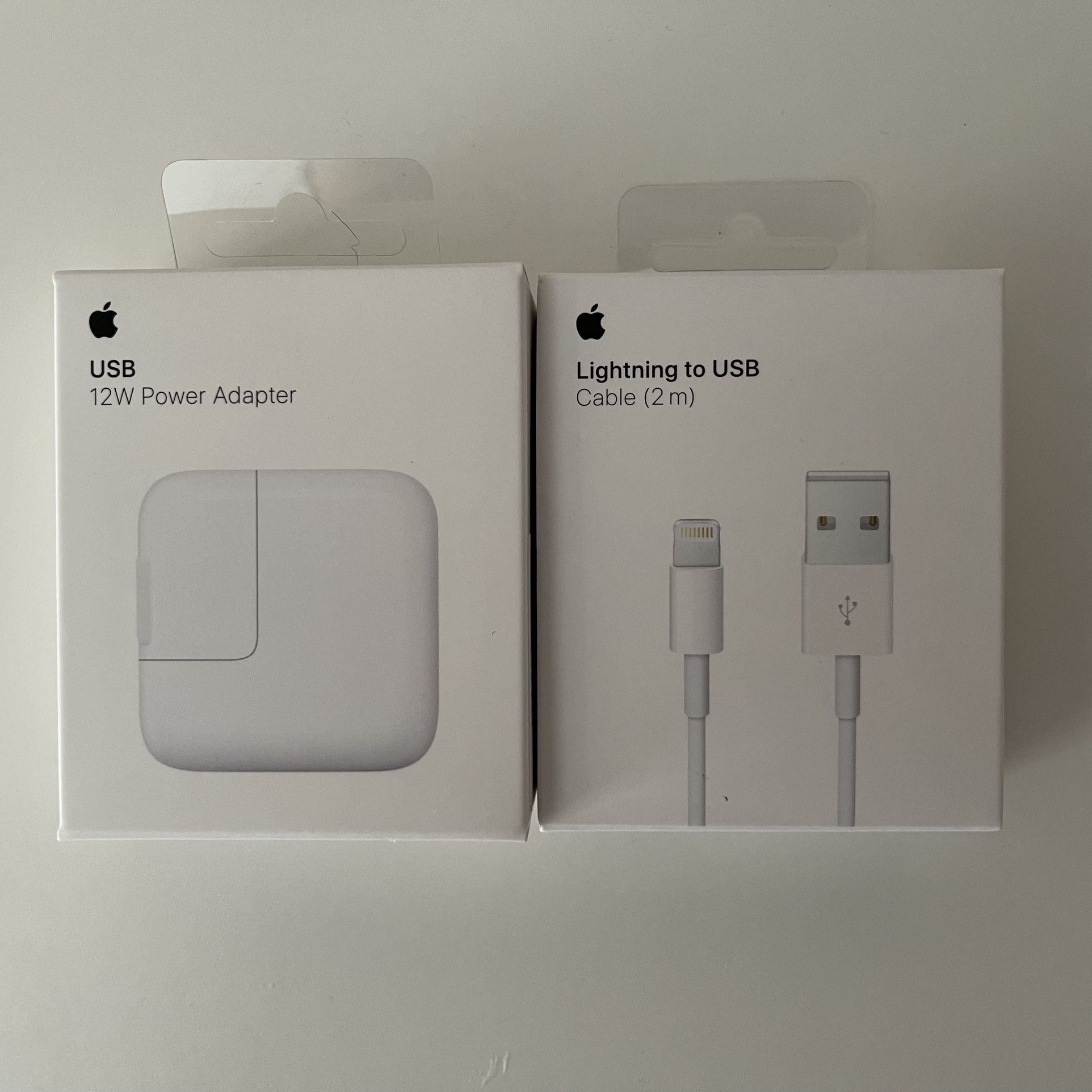 BRAND NEW APPLE Original 12W USB Charger + 6ft Cable