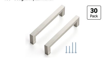 30-Pack Brushed Nickel Cabinet Pulls