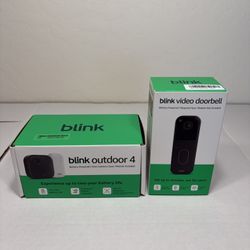 Blink Outdoor4 - (1) Wireless Camera & (1) Video Doorbell