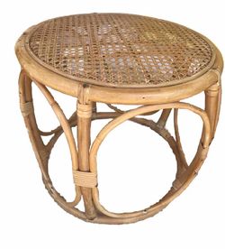 Mid Century Cane Stool