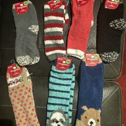 Adults warm & fuzzy knee socks & short socks $3 each