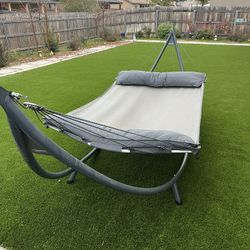 Like New Eno Supernest SL Hammock & Solopod XL Hammock Stand. Pebble Grey.