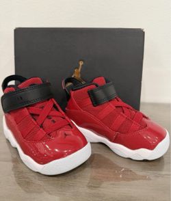 Nike Jordan 6 Rings TD 323420-601 Gym Red Black White Shoes US 5C
