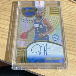 James Harden Revolution Autograph A-JHP Basketball 2023-24 Panini sealed 76ers Card