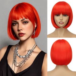 Red Bob Wig