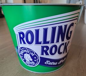 Rolling Rock Metal Beer Bucket