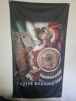 Custom Aztec Warrior Flag (3x5 ft)