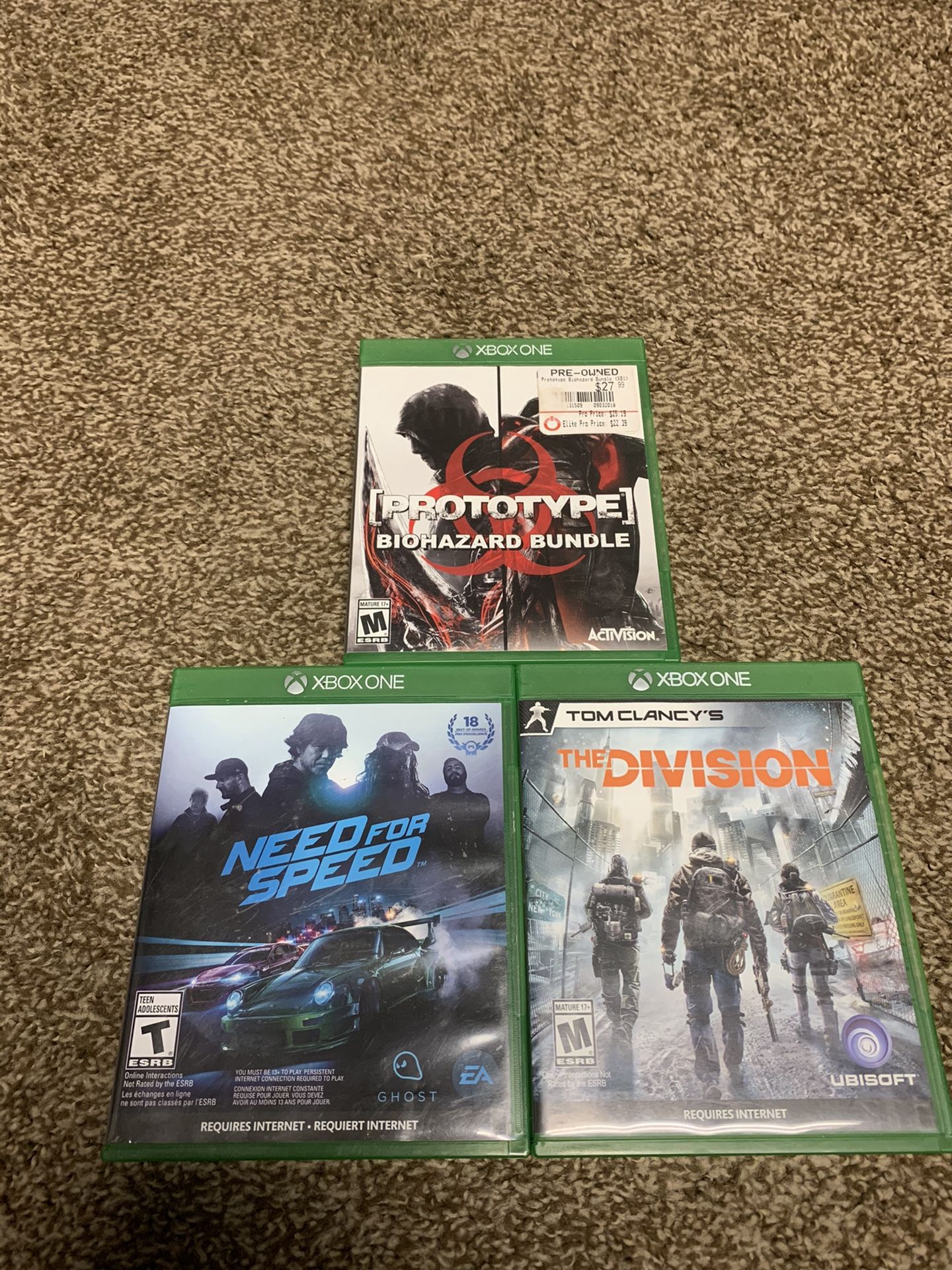 3 Xbox one games