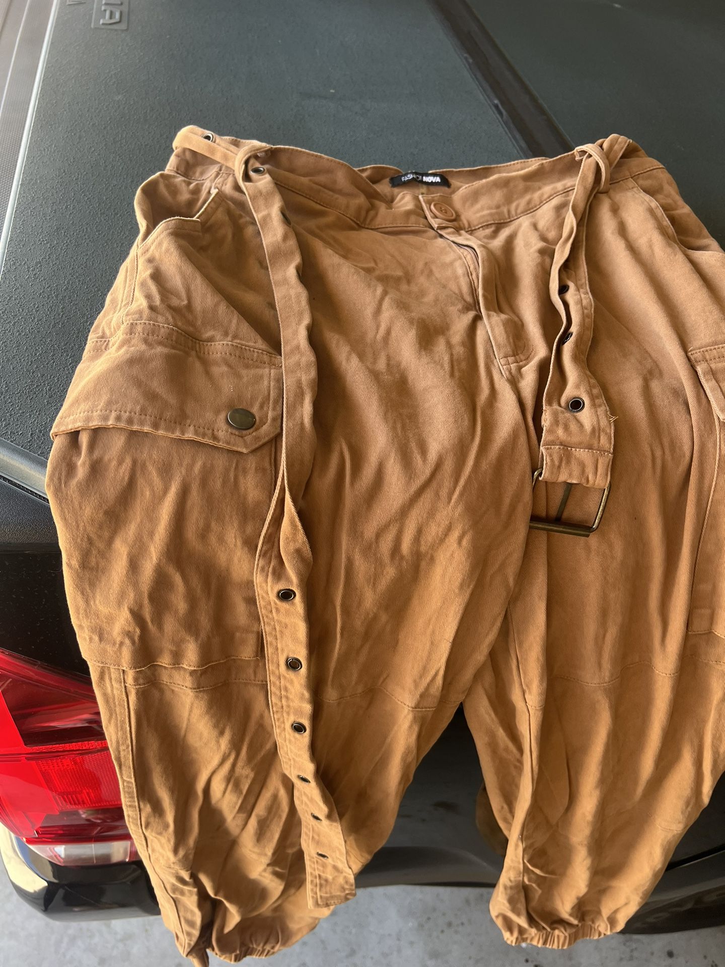 Cargo Joggers W Belt 