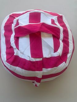 Pink & White Storage Basket / Organizer Bin