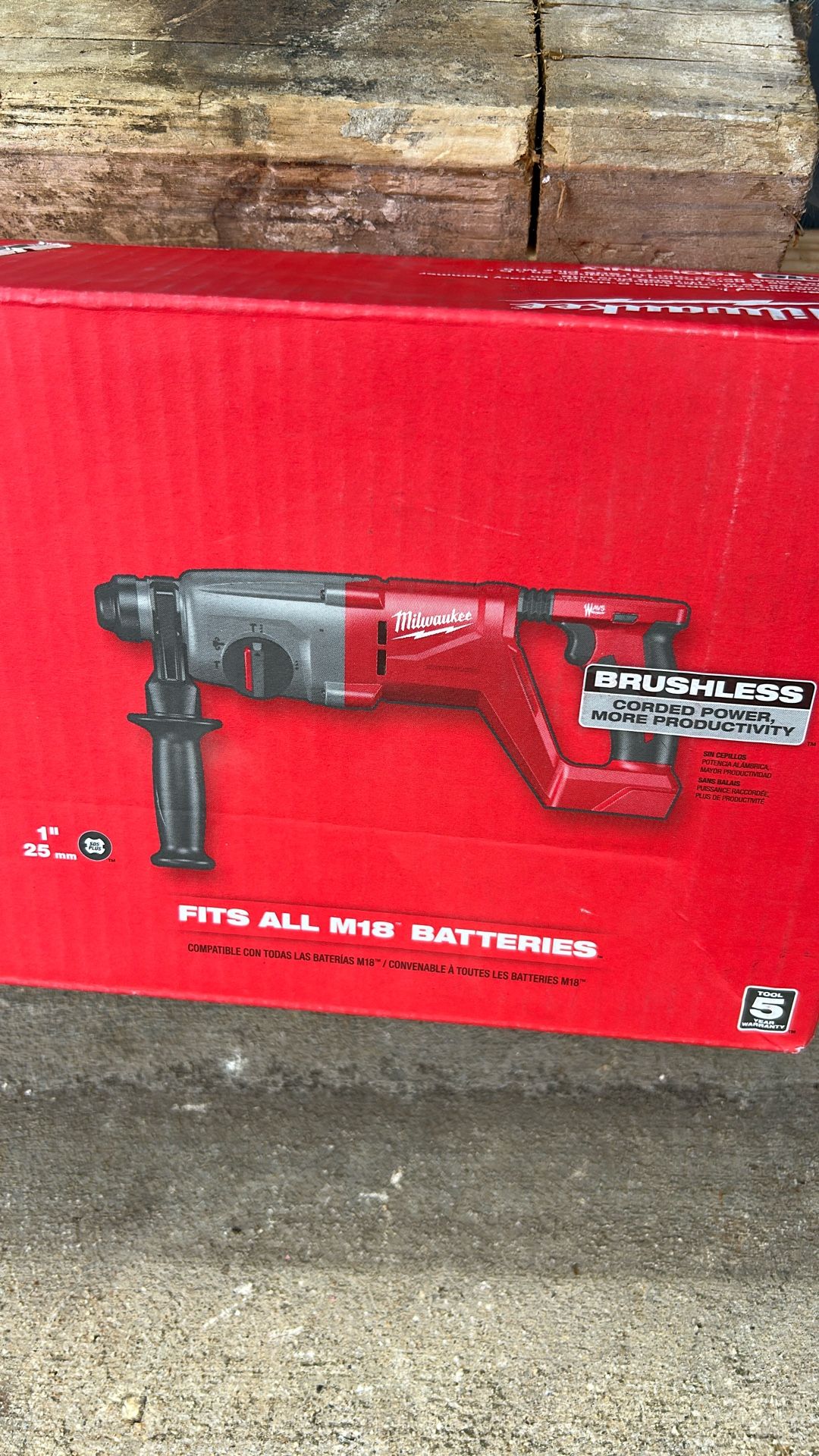 Milwaukee M18 Brushless 1” SDS Plus D- Handle Rotary Hammer Tool Only