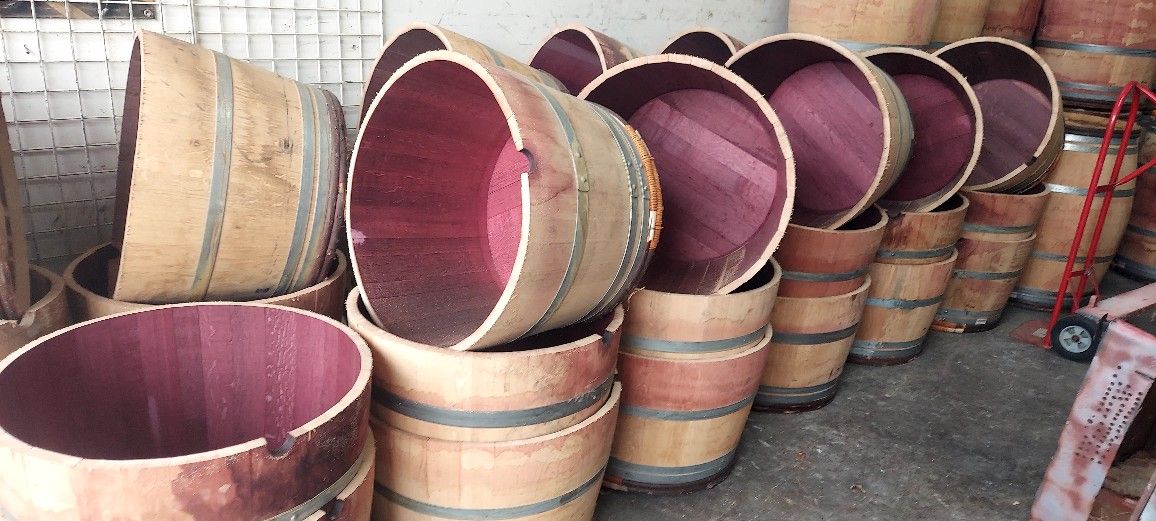 Half Wine Barrels