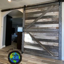 Grey Barn Door