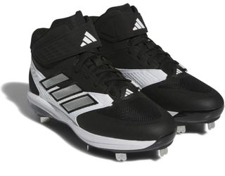 NEW Adidas ICON 8 Mid Metal Baseball Cleats Black White IG7113 Men’s Size 13.5