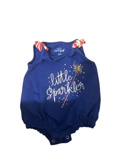 baby girl newborn romper for 4th of July