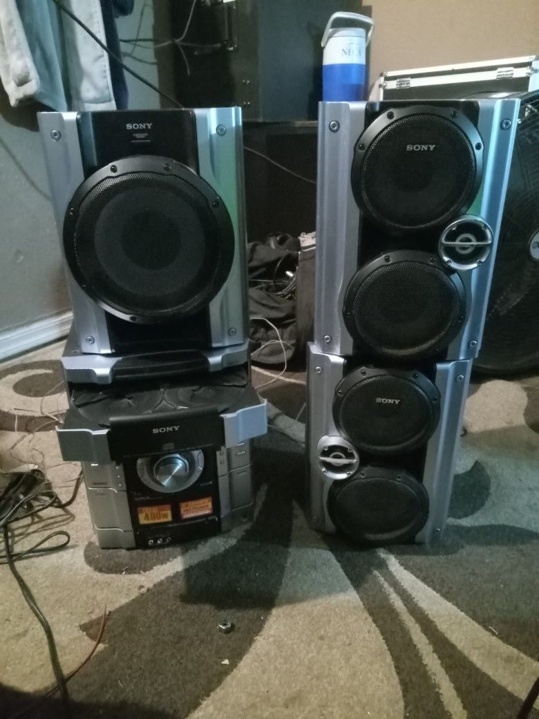 Sony Many High Five Component Stereo System MHG Times 450 Watts Three Days Changer Dulcaset