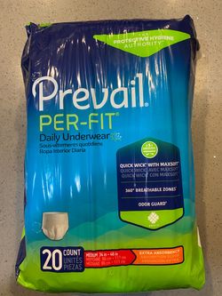 Prevail Per-Fit Daily Underwear Medium 20 Count