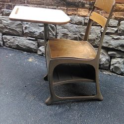 Vintage School Desk Chair Kindergarten