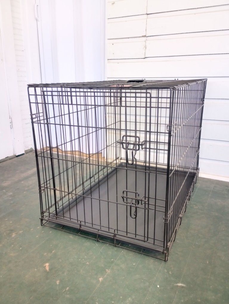 Single Door Folding Wire Dog Crate 36"L x 23"W x 25"H