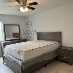 Bedroom Set 5 Pz Matress Incluye Queen Size Nuevo En Caja Envíos Hoy Mismo 