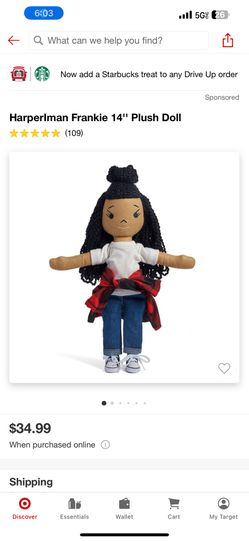 HARPERLMAN FRANKIE “plush Doll”