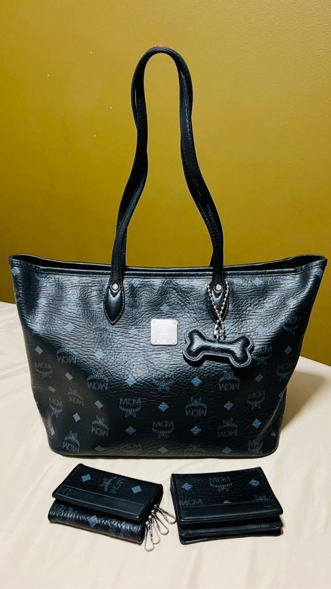 MCM Tote With Key Holder  & Bifold Wallet