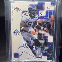 John Mobley autograph card