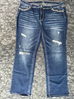 FlaminGals XXXL 42 x 32 Blue Jeans