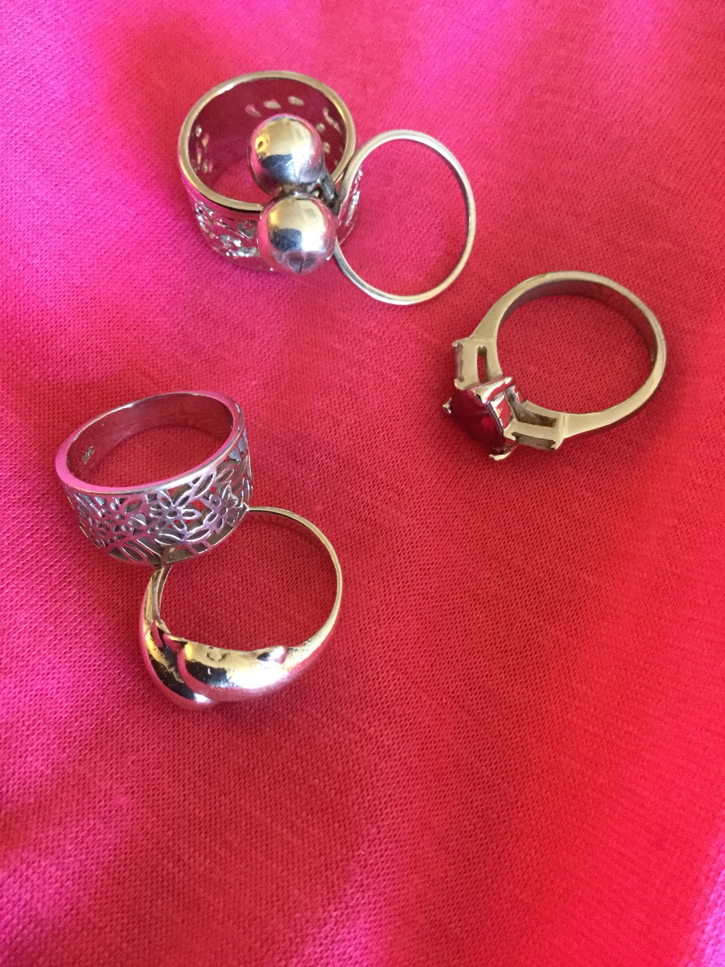 Beautiful Sterling Silver Rings * Select the style you like each is $25 / Size #5 all rings 💜❤️💜❤️💜