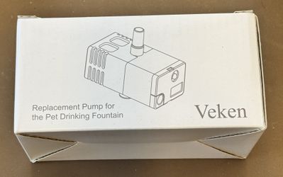 ($8) Veken Replacement Pump For Cat / Dog Pet Water Drinking Fountain