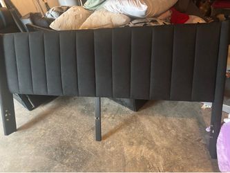 King bed frame and mattress