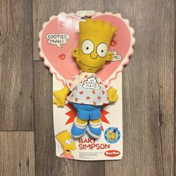 1990 The Simpsons Bart Simpson Valentine's Day Plush