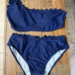 Bikini Navy Blue Size XL Women 