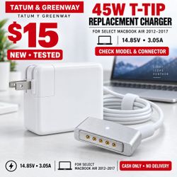 Computer-Mac Book Air Charger, Replacement for 45w T-Tip Power Adapter
