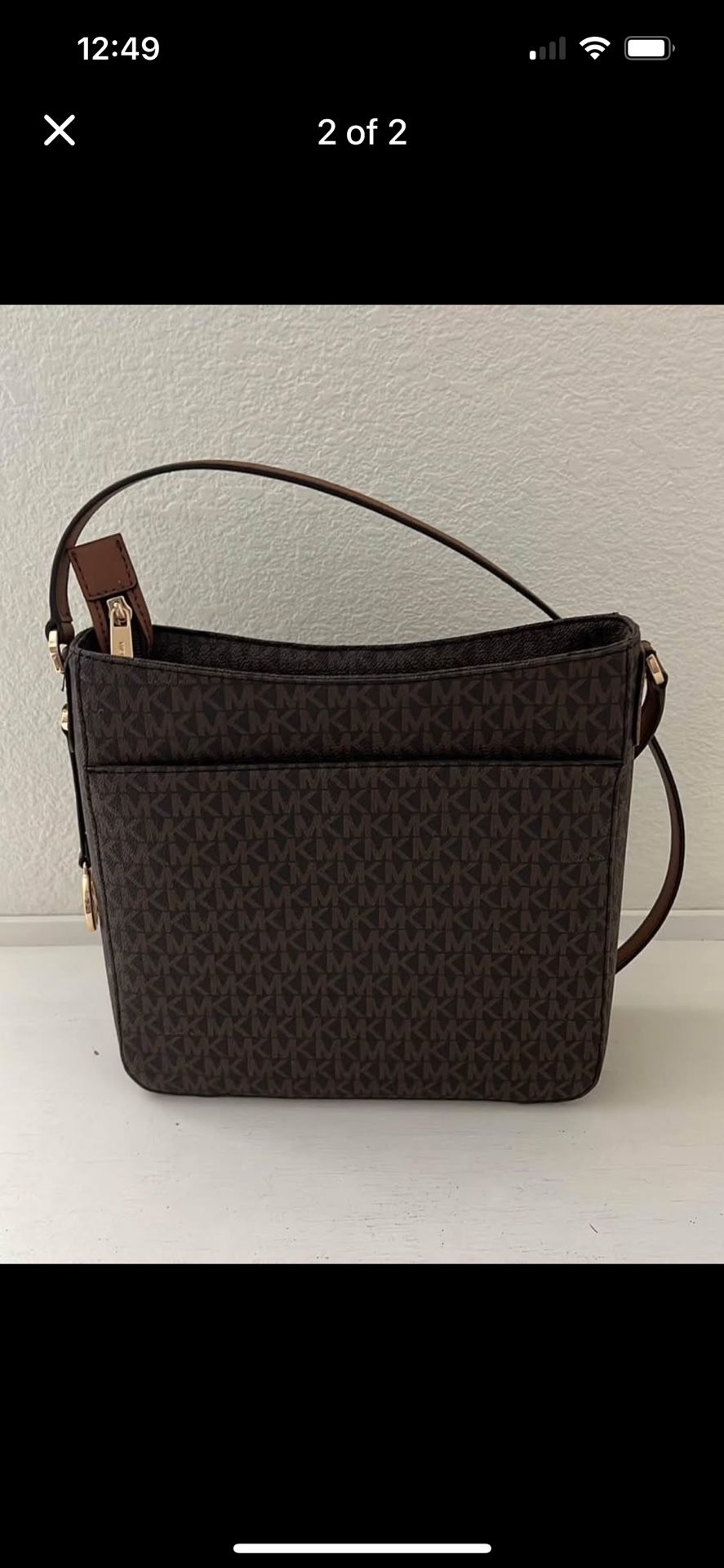 Michael Kors Jet Set Travel Large Logo Messenger Bag