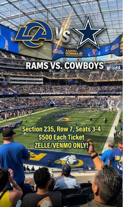 LA RAMS VS DALLAS COWBOYS