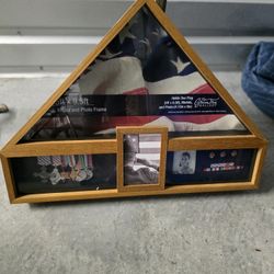 NEW Flag, Metals, And Photo Frame. 