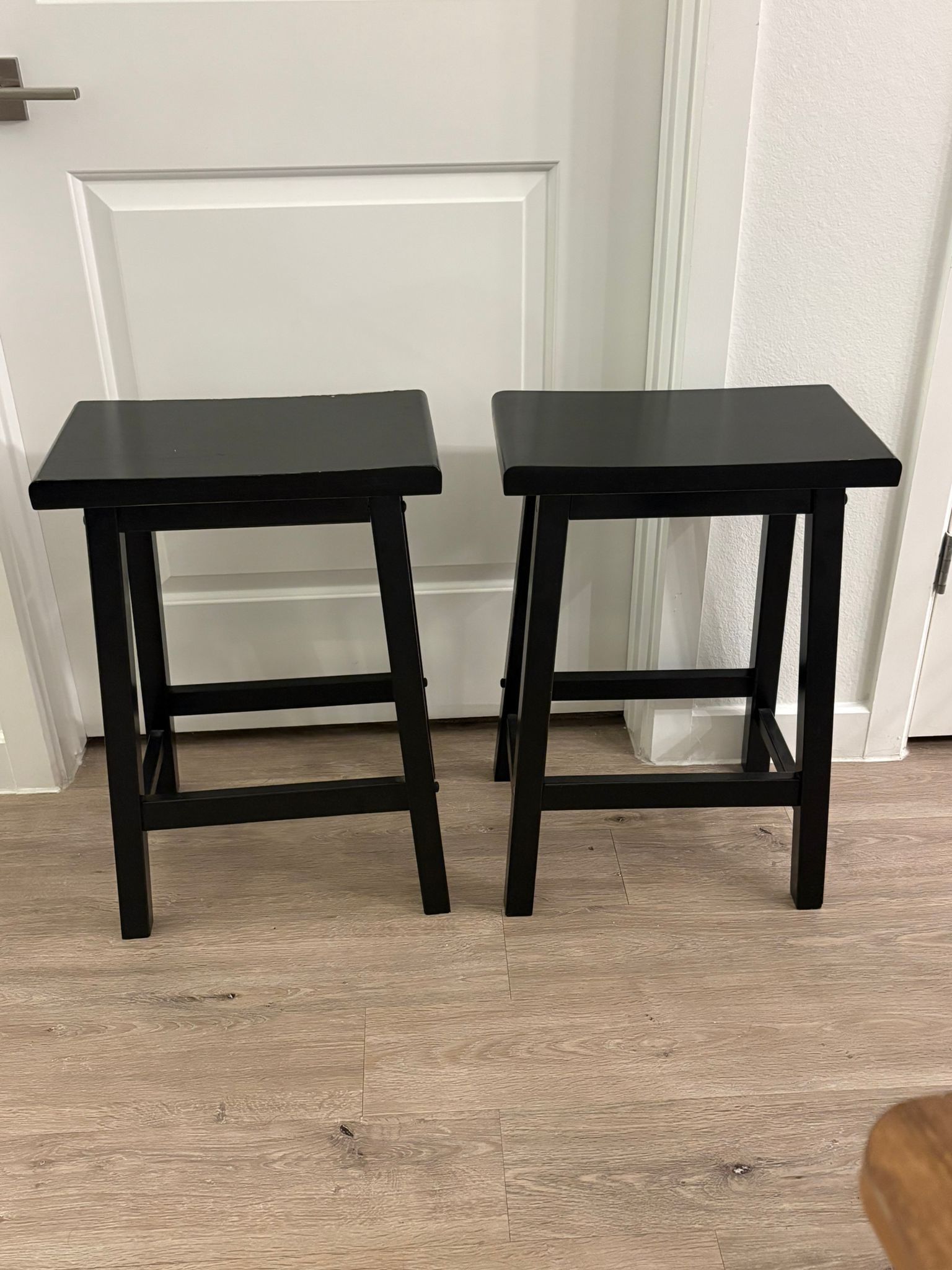 2 Wooden stools