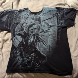 Official Megadeth Bundle Shirts. Large All-over Print