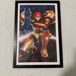 Metroid canvas print framed