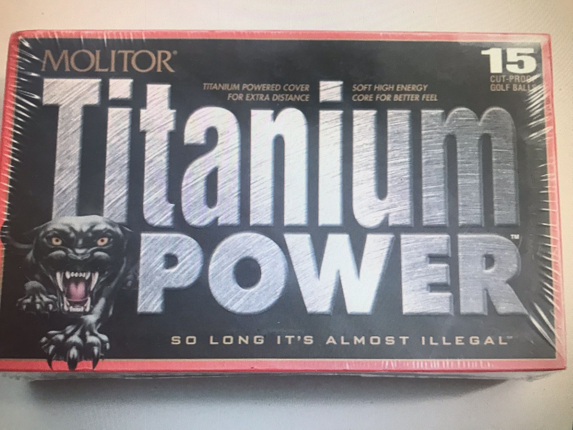 Molitor Titanium Power 15 Cut proof golf balls