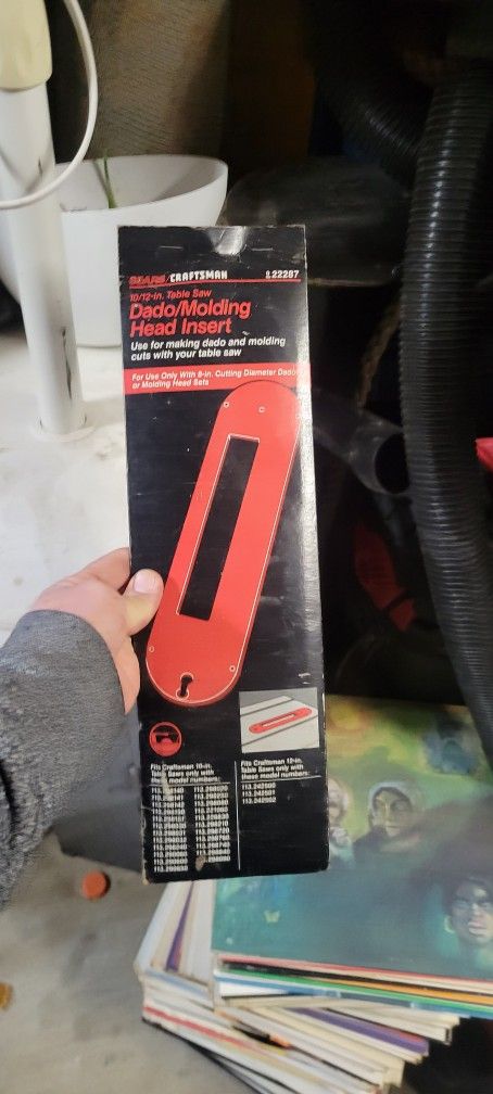 Craftsman 10/12in. Table Saw Dado/Molding Insert