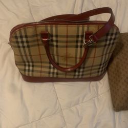 Authentic BURBERRY London Classic Check Alma Bag