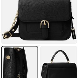 New with Tags - Michael Kors Large School Satchel/ Women’s Leather Bag, Black - OBO